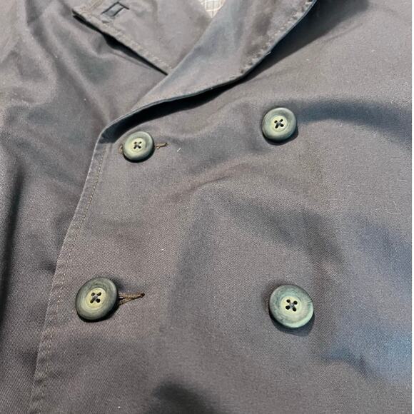 The Territory Ahead Double Breasted Flannel Lined Brown Gray Jacket Canvas Large - Picture 2 of 7